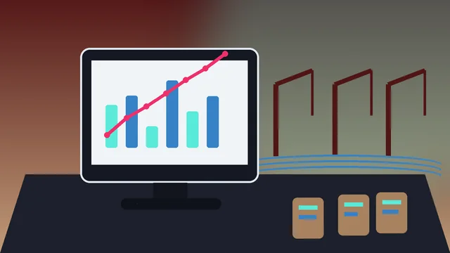 Individuelle SEO-Illustration für Unternehmen in Duisburg mit Binnenhafen und Brücken und Analyse-Dashboard