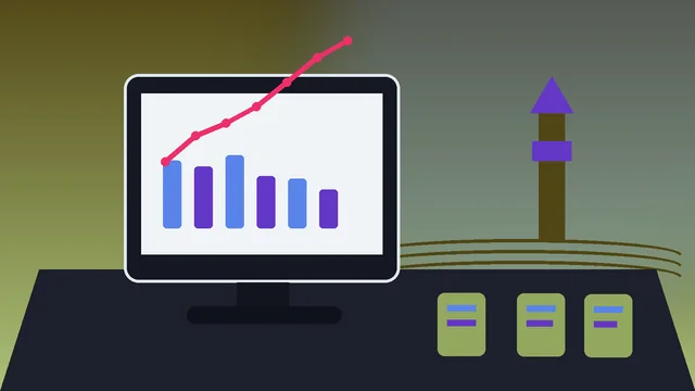Individuelle SEO-Illustration für Unternehmen in Flensburg mit Förde und Hafenhäuser und Analyse-Dashboard