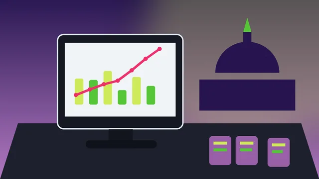 Individuelle SEO-Illustration für Unternehmen in Hannover mit Neues Rathaus und Maschsee und Analyse-Dashboard