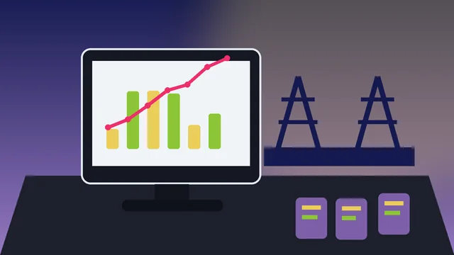 Individuelle SEO-Illustration für Unternehmen in Herne mit Zeche und Ruhrgebietssilhouette und Analyse-Dashboard