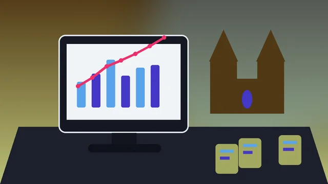 Individuelle SEO-Illustration für Unternehmen in Mainz mit Mainzer Dom und Rhein und Analyse-Dashboard