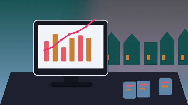 Individuelle SEO-Illustration für Unternehmen in Osnabrück mit Rathaus und Heger Tor und Analyse-Dashboard