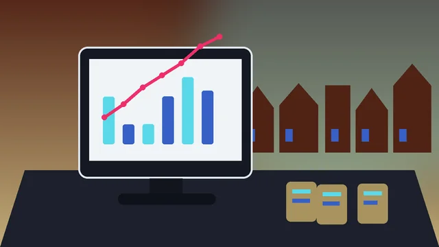 Individuelle SEO-Illustration für Unternehmen in Pforzheim mit Schmuckstruktur und Schwarzwaldrand und Analyse-Dashboard
