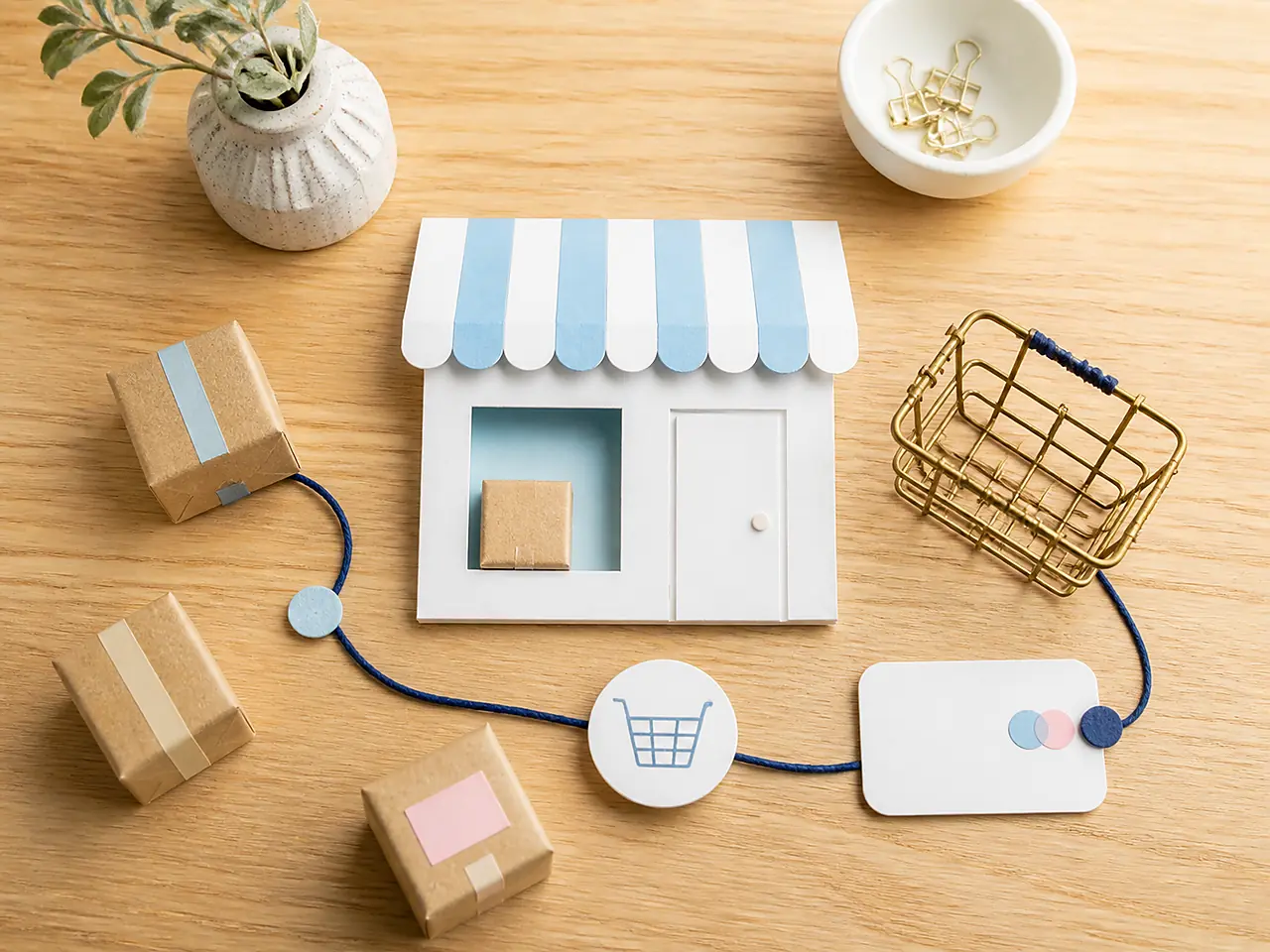 Planung eines Onlineshops mit Produktdaten, Checkout und Versandabläufen