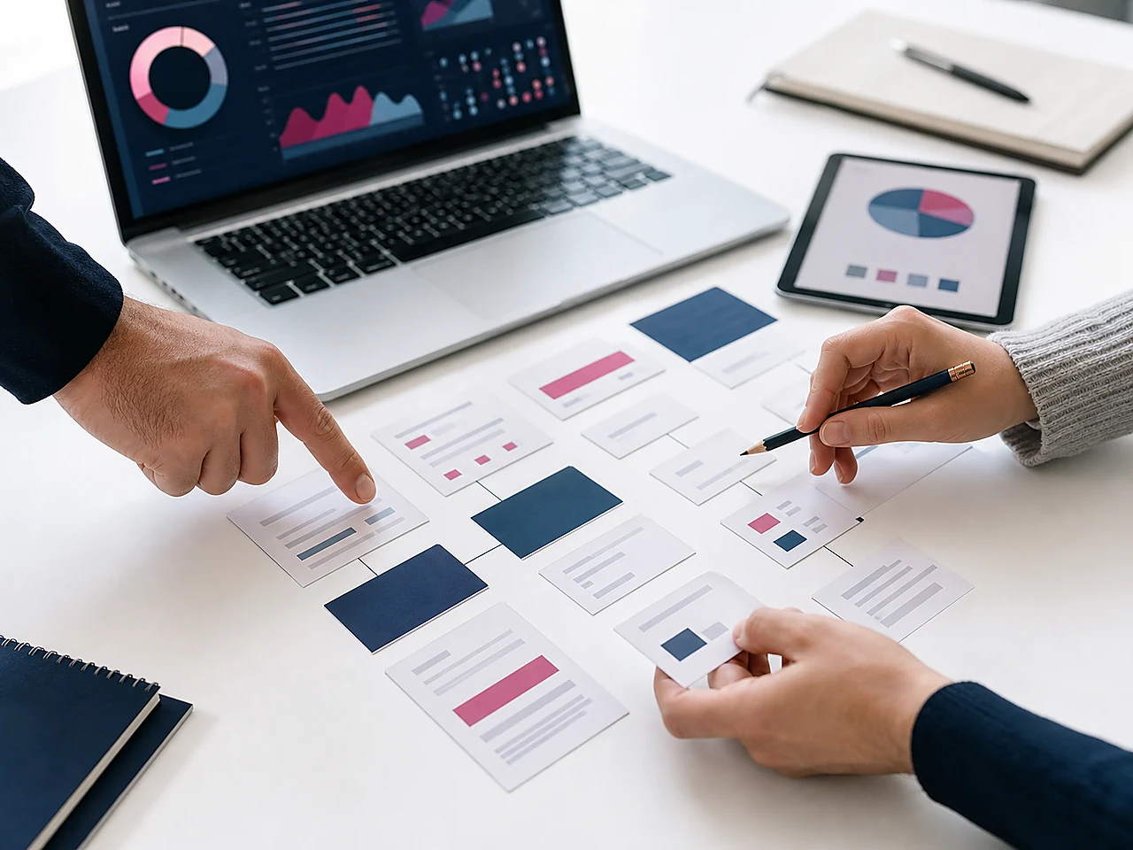 Gemeinsame Planung von Website-Struktur, Inhalten und SEO-Prioritäten