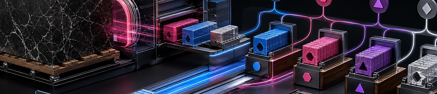 Ein großer Software-Baustein wird in einen sofort geladenen Kern und bedarfsgerechte Routenmodule zerlegt