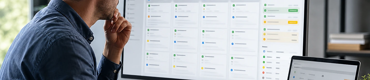 Ein Kampagnenmanager prüft gruppierte Änderungen an einem Arbeitsplatz vor der kontrollierten Veröffentlichung