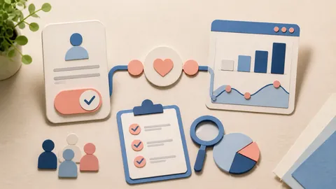 Helle Papercraft-Illustration zum Ratgeber Consent und Analytics verbinden