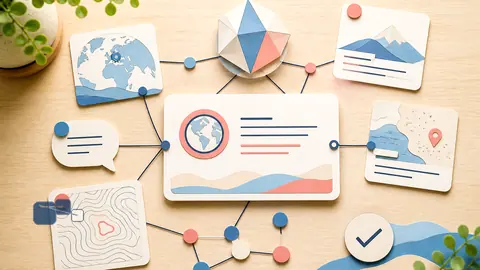 Helle Papercraft-Illustration zum Ratgeber llms.txt sinnvoll einsetzen