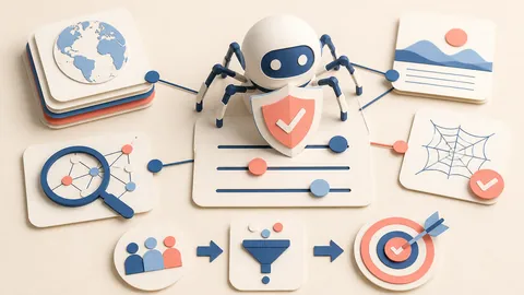 Helle Papercraft-Illustration zum Ratgeber GPTBot kontrollieren