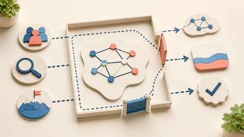 Helle Papercraft-Illustration zum Ratgeber Grenzen strukturierter Daten