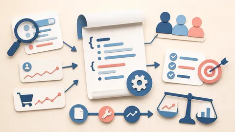 Helle Papercraft-Illustration zum Ratgeber Google Ads Scripts nutzen