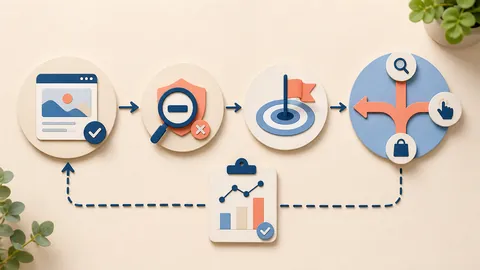 Helle Papercraft-Illustration zum Ratgeber Keyword-Optionen verstehen