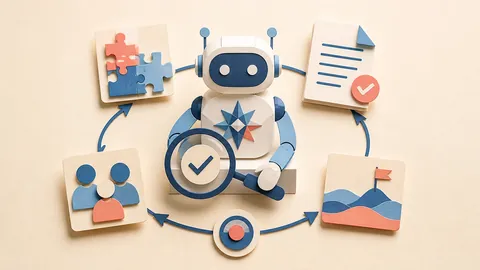Helle Papercraft-Illustration zum Ratgeber PerplexityBot kontrollieren