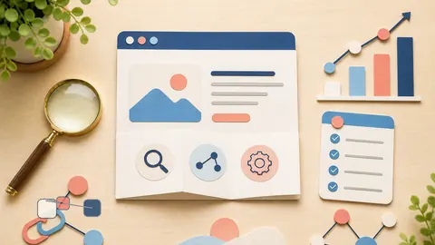 Helle Papercraft-Illustration zum Ratgeber Google Search Console richtig lesen