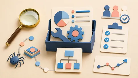 Helle Papercraft-Illustration zum Ratgeber Bing Webmaster Tools nutzen