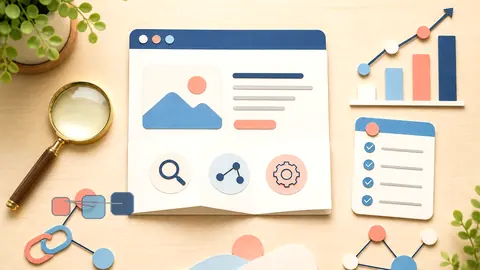 Helle Papercraft-Illustration zum Ratgeber Page Experience und Core Web Vitals