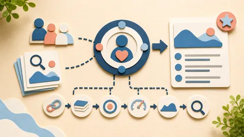 Helle Papercraft-Illustration zum Ratgeber Helpful Content System verstehen