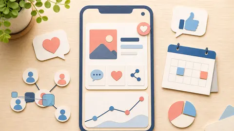 Helle Papercraft-Illustration zum Ratgeber Influencer seriös auswählen