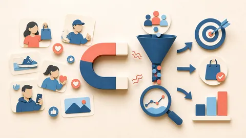 Helle Papercraft-Illustration zum Ratgeber User Generated Content nutzen
