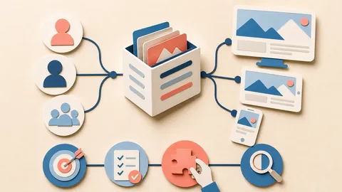 Helle Papercraft-Illustration zum Ratgeber Headless CMS einordnen