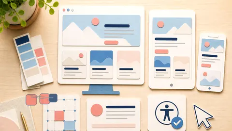 Helle Papercraft-Illustration zum Ratgeber Mehrsprachige Websites gestalten